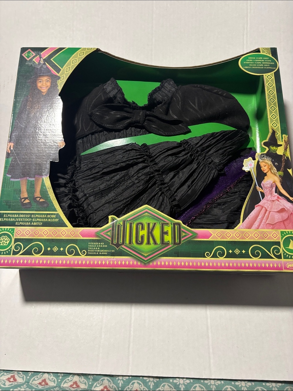 Girls Black Witch Costume Set - Official